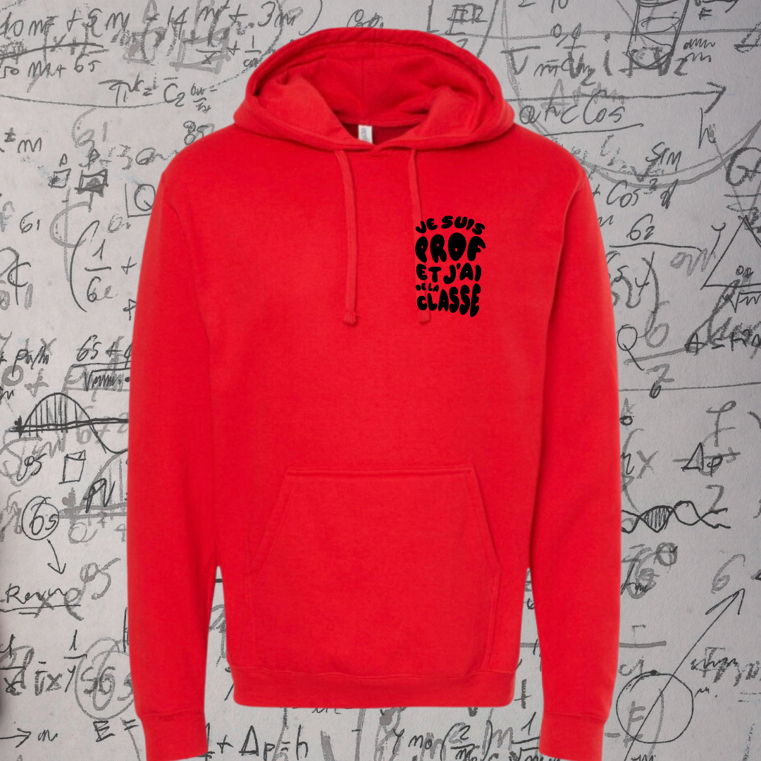 Hoodie - Je suis prof et j'ai de la classe