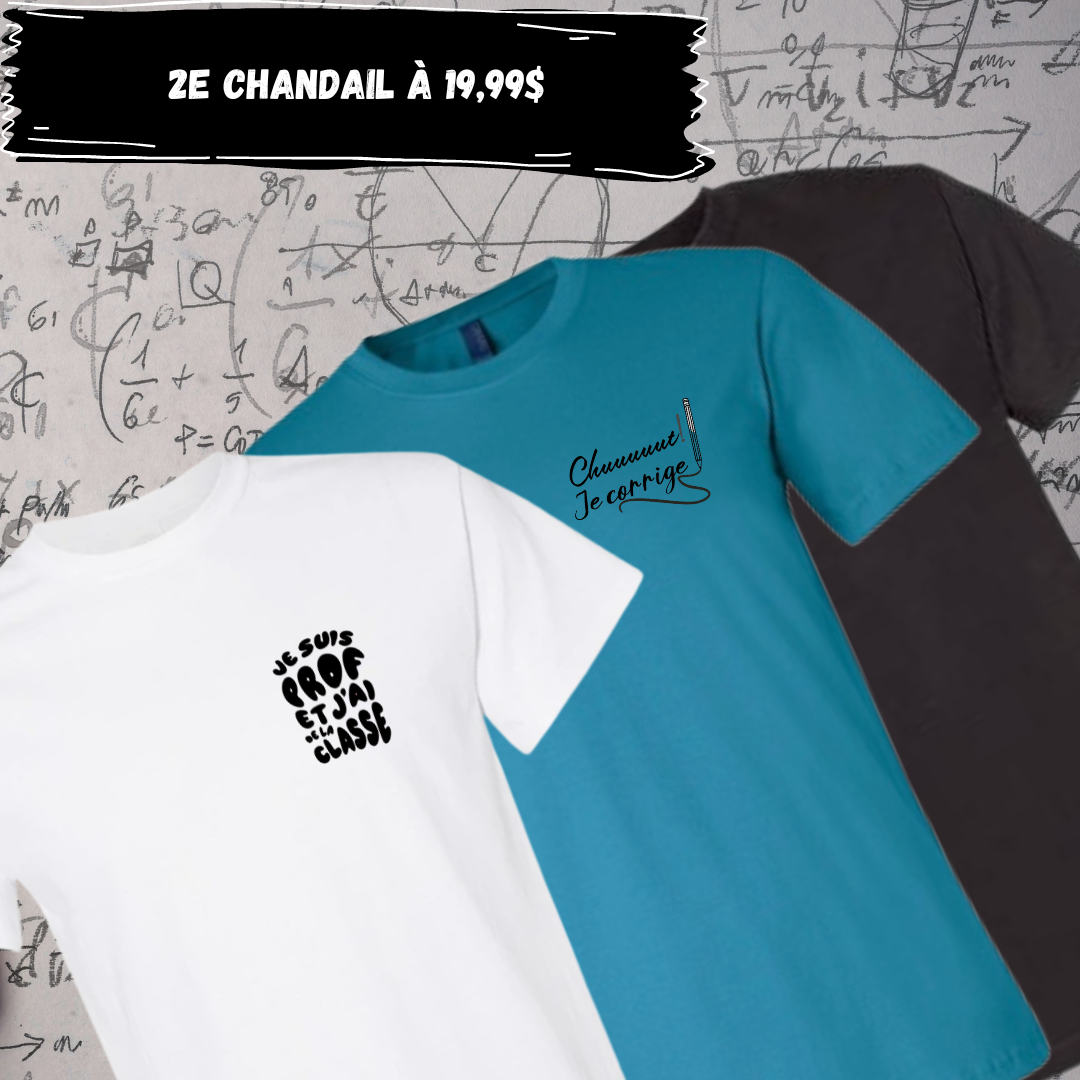 T Shirt pour enseignants Rabais sur l ensemble