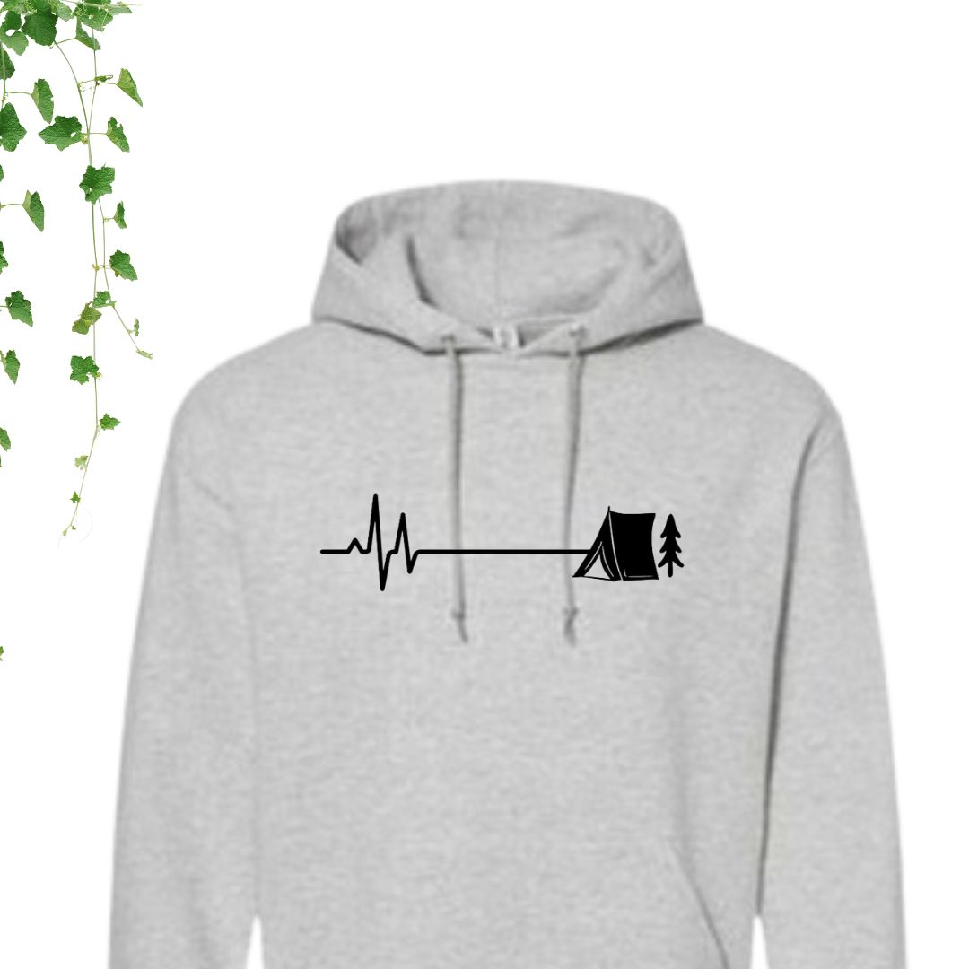 Hoodie - Camping en tente