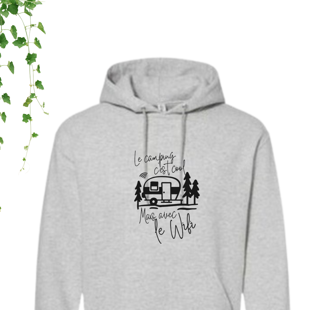 Hoodie - Le camping c'est cool, mais avec le Wifi