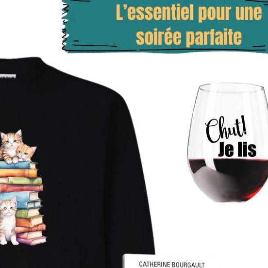 T-Shirt Noir - Attends! Je finis mon chapitre