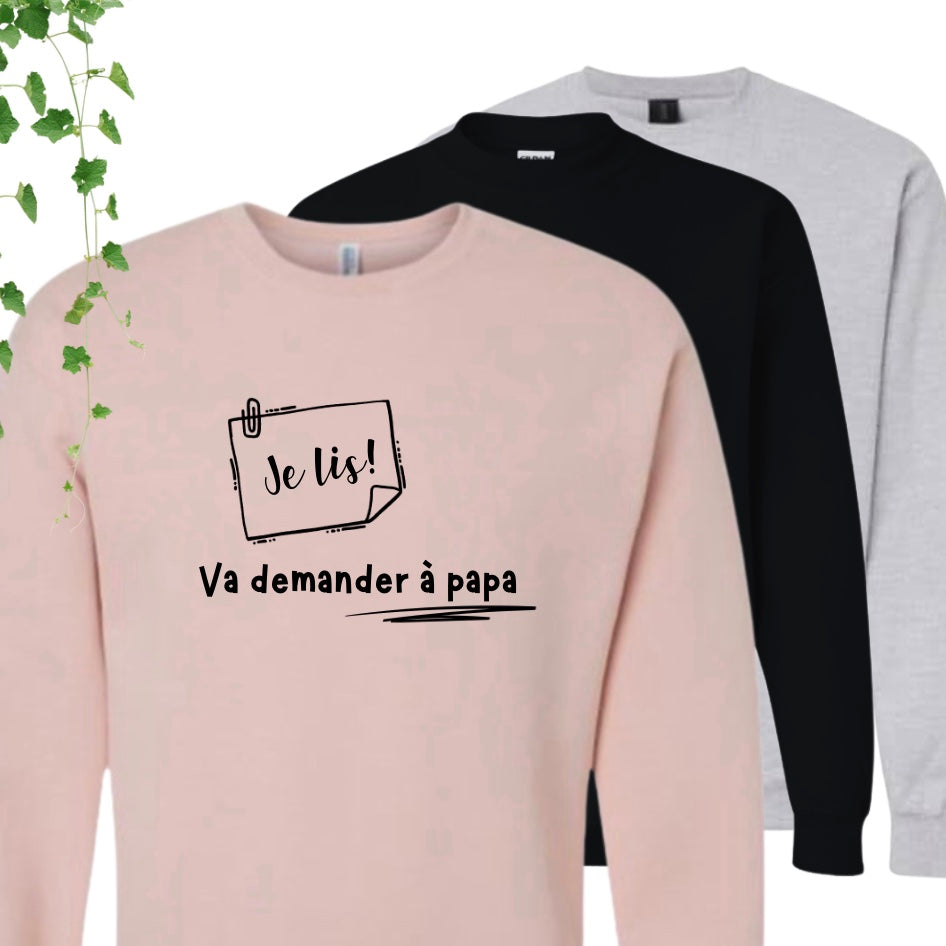 Coton ouaté - Je lis! Va demander à papa