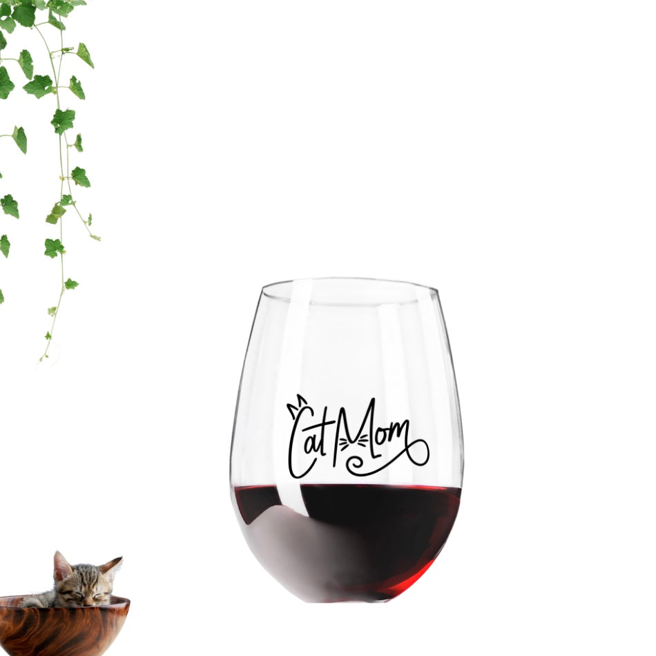 Verre à vin - Cat Mom