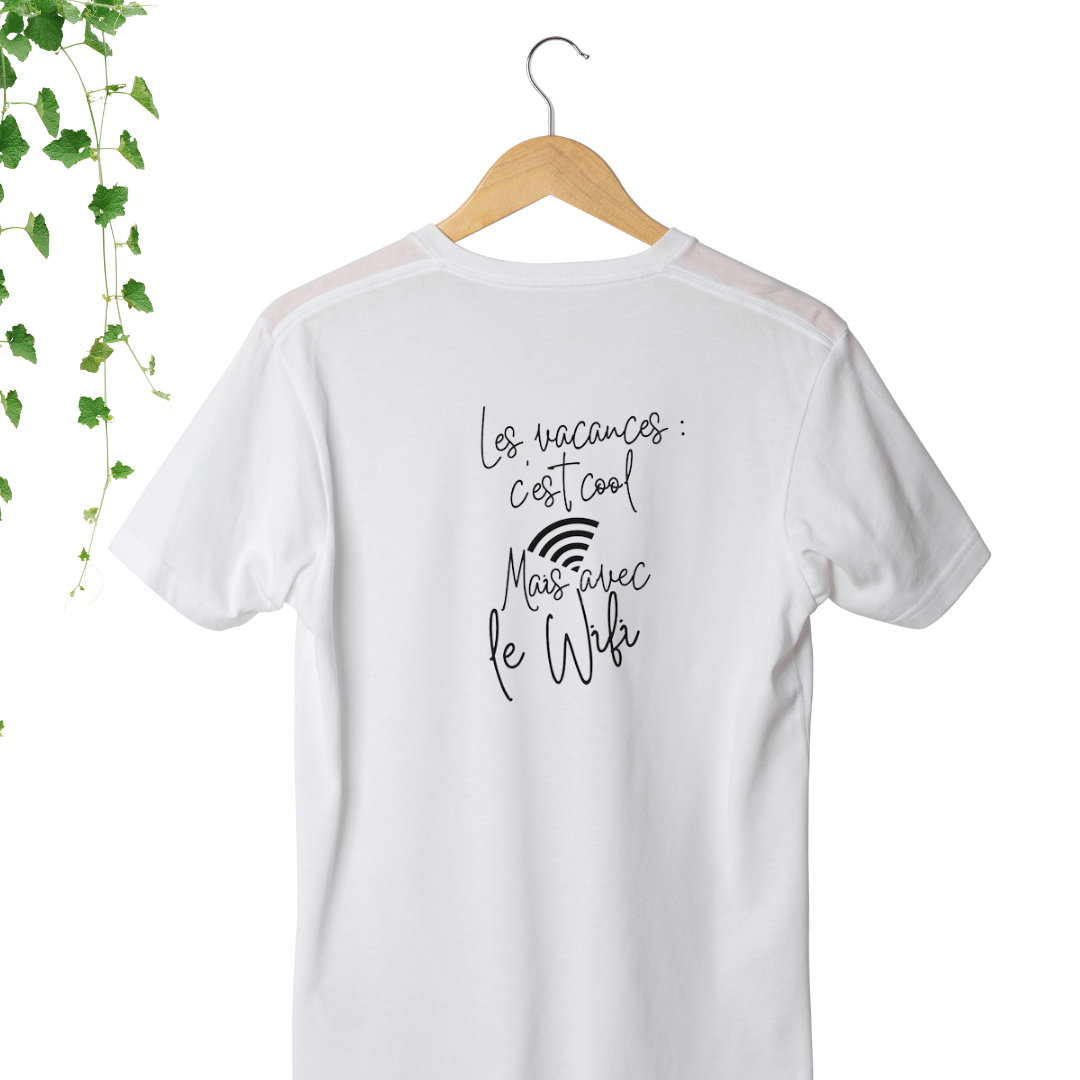T-Shirt - Les vacances : c'est cool avec le Wifi