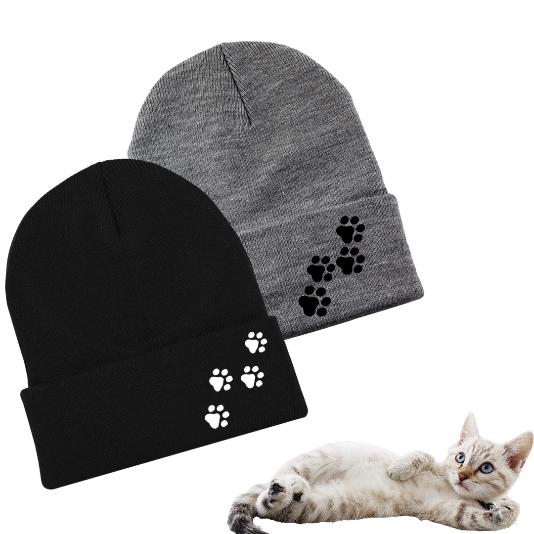 Tuque brodée 🐾 Pattes de chat
