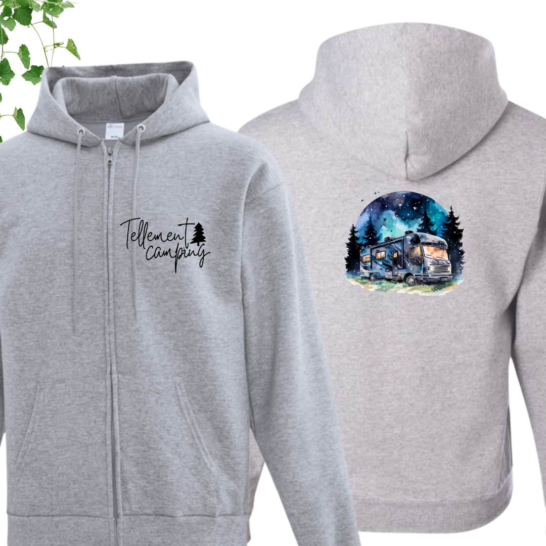 Veste fermeture éclair - Camping en motorisé