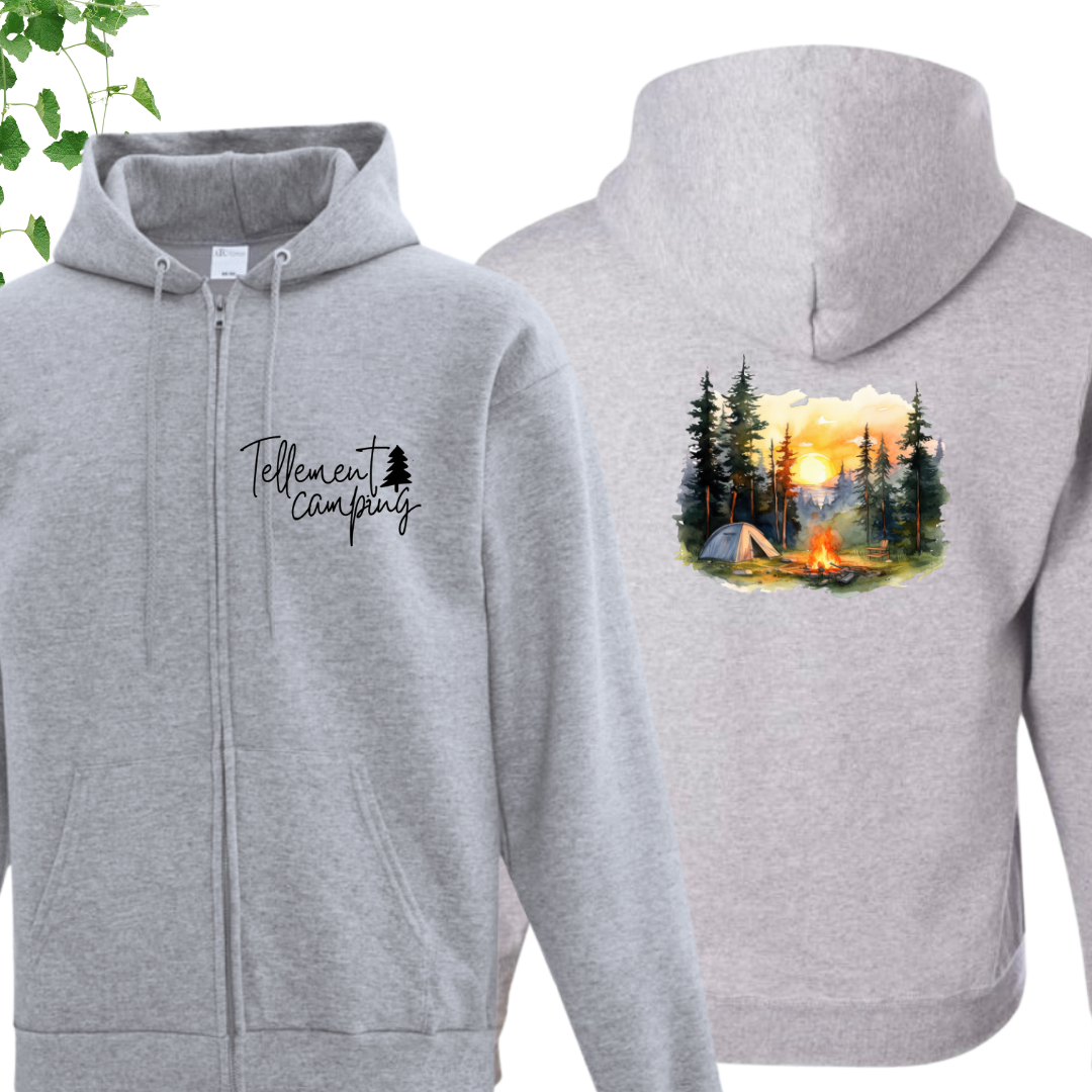 Veste fermeture éclair - Camping paisible