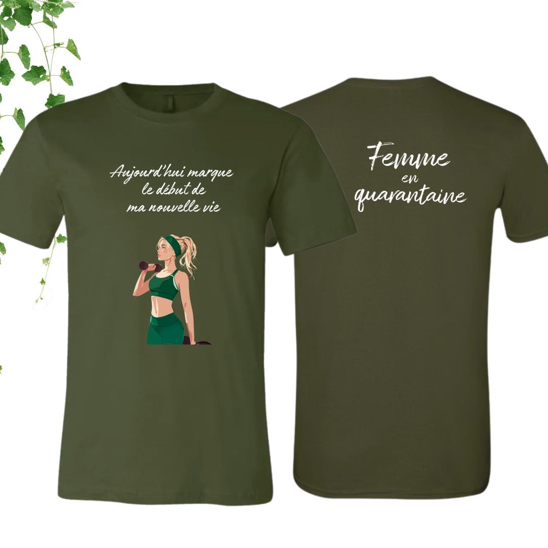 T-Shirt | Femme en quarantaine