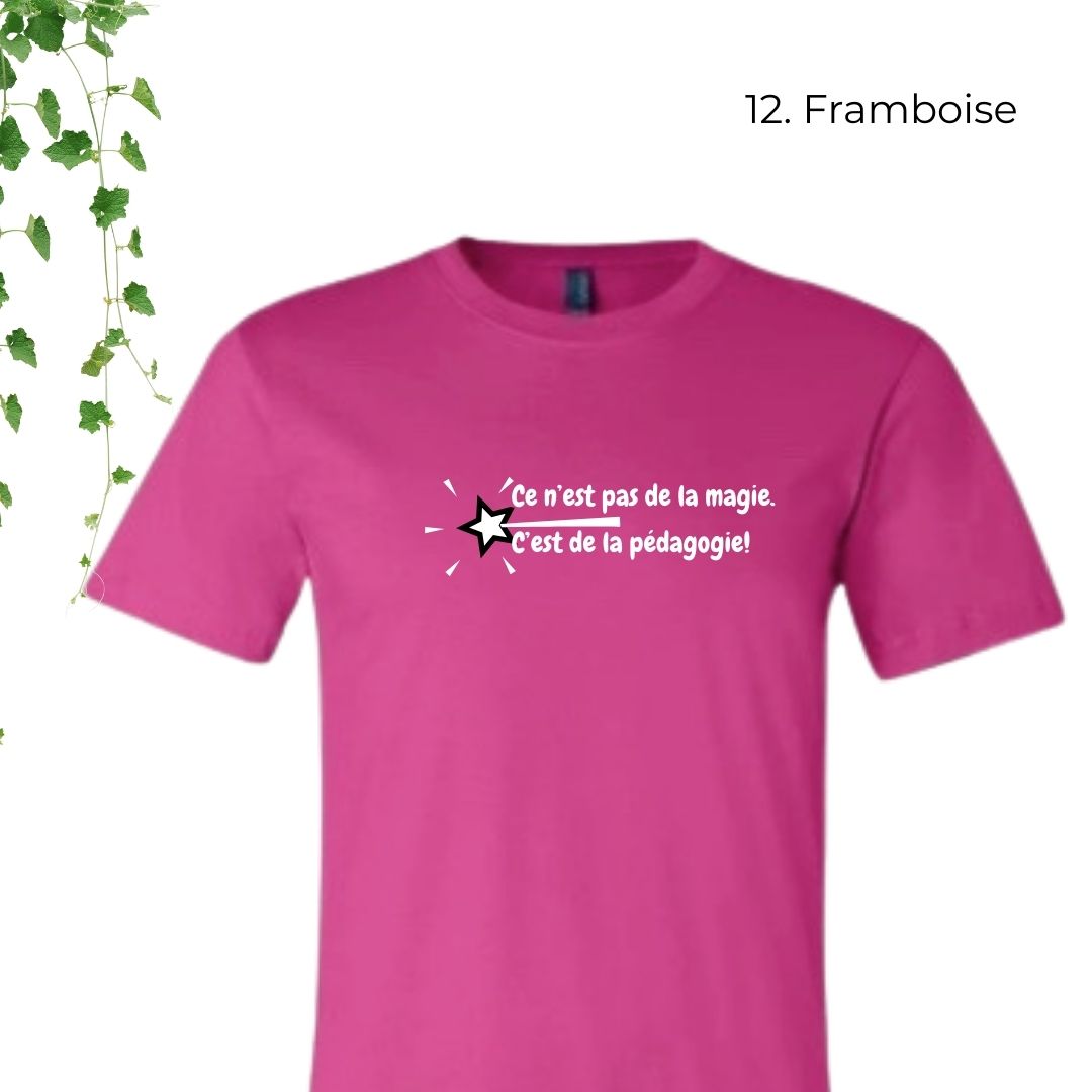 T-Shirt | Ce n'est pas de la magie. C'est de la pédagogie.