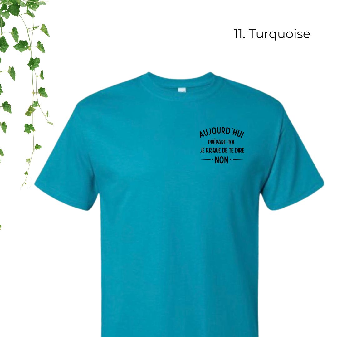 T-Shirt | Aujourd'hui, prépare-toi, je risque de te dire non