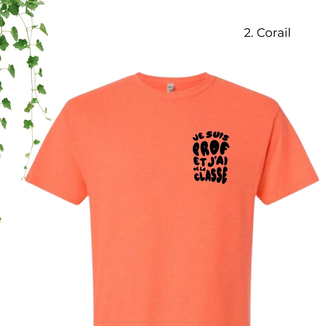 T-Shirt | Je suis prof et j'ai de la classe