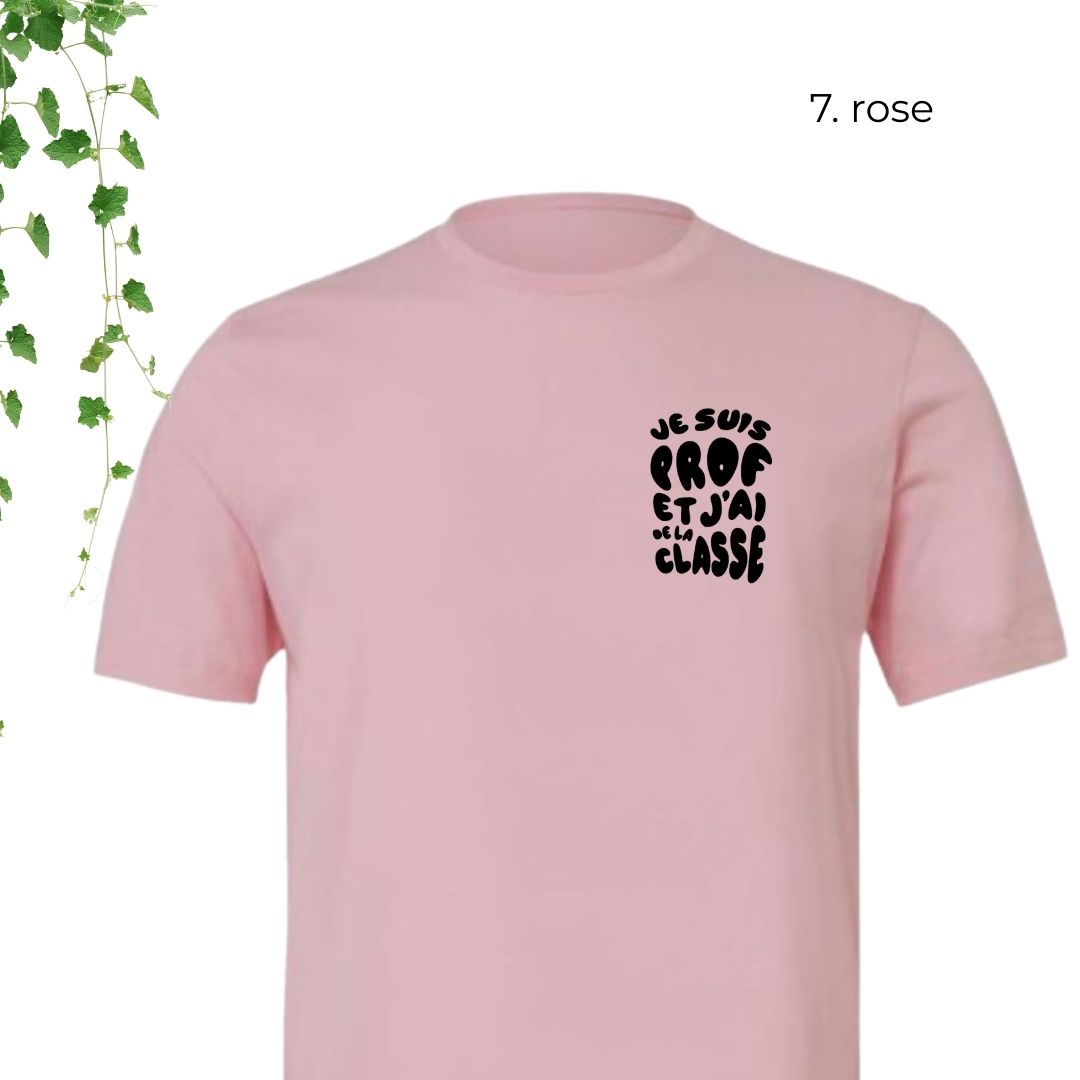 T-Shirt | Je suis prof et j'ai de la classe