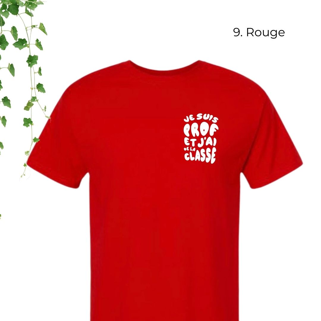 T-Shirt | Je suis prof et j'ai de la classe