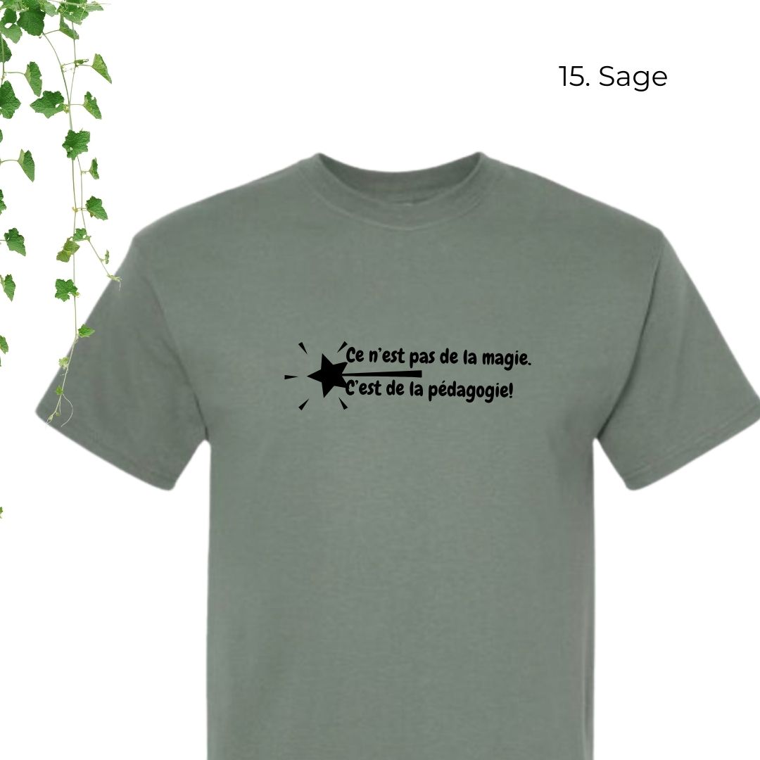 T-Shirt | Ce n'est pas de la magie. C'est de la pédagogie.