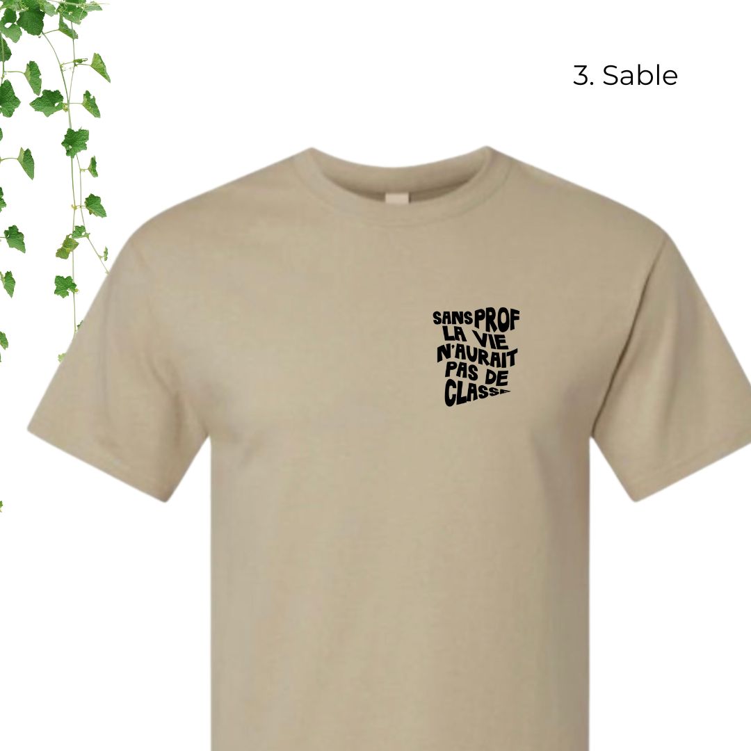 T-Shirt | Sans prof, la vie n'aurait pas de classe