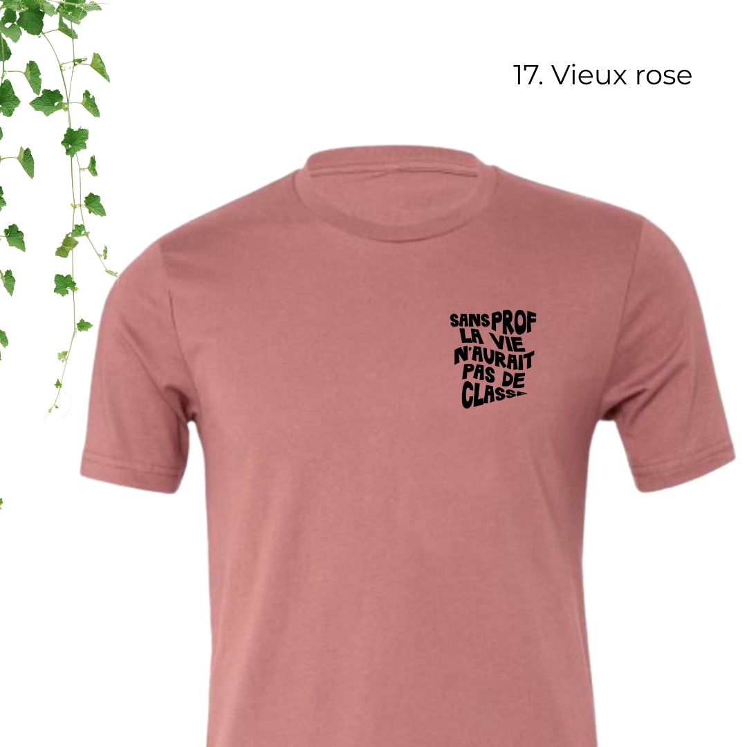T-Shirt | Sans prof, la vie n'aurait pas de classe