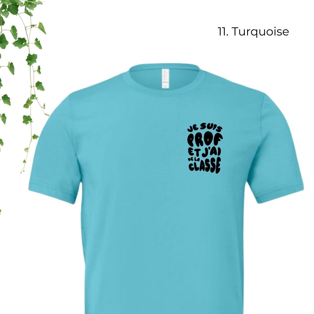 T-Shirt | Je suis prof et j'ai de la classe