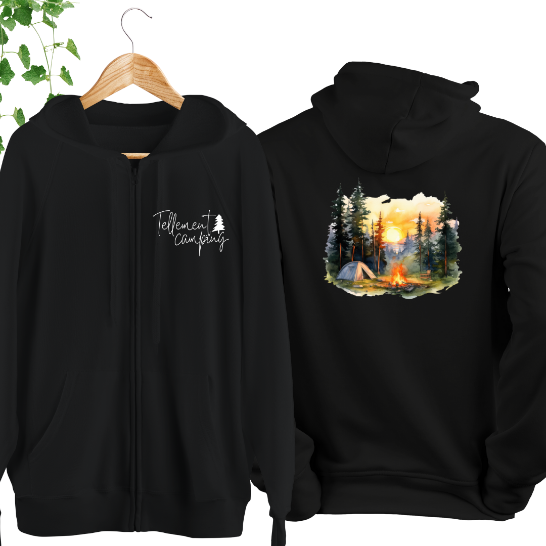 Veste fermeture éclair - Camping paisible