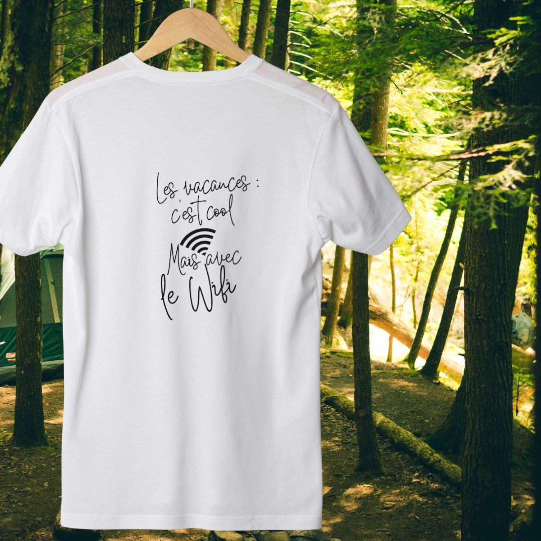 T-Shirt - Les vacances : c'est cool avec le Wifi