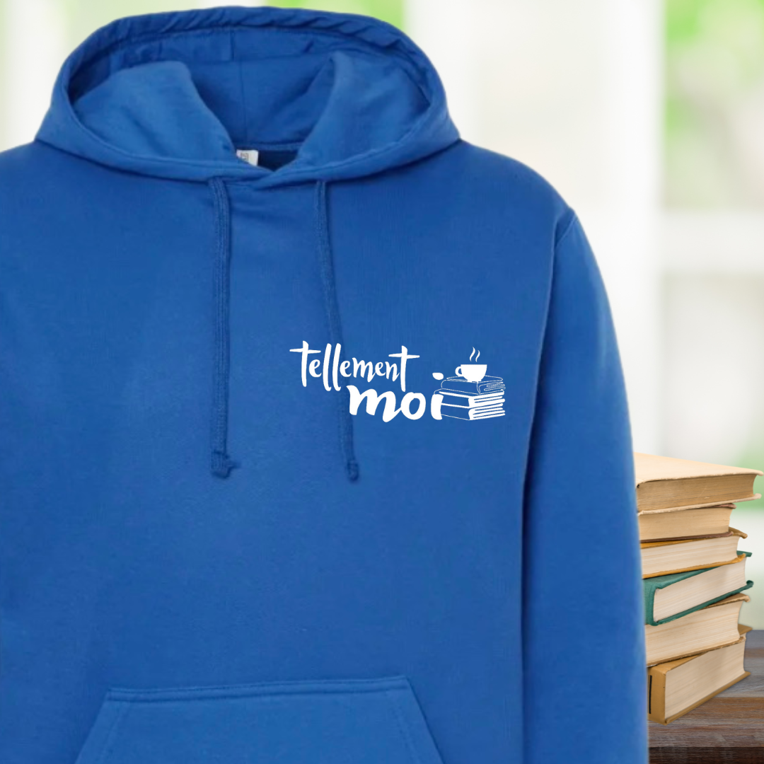 Hoodie Bleu - Tellement Moi 📚