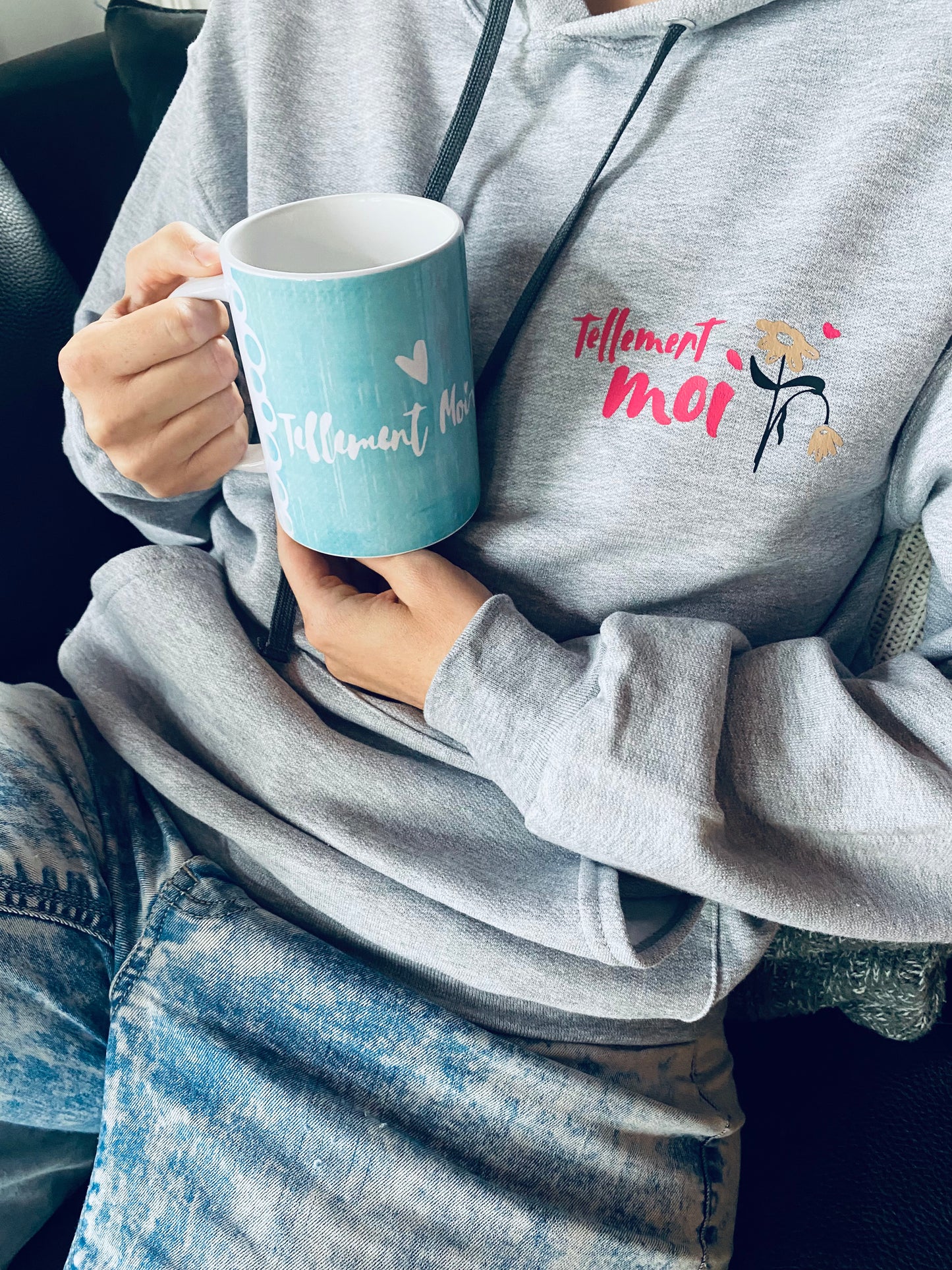 Tasse Turquoise Tellement moi de Catherine Bourgault, 425 ml