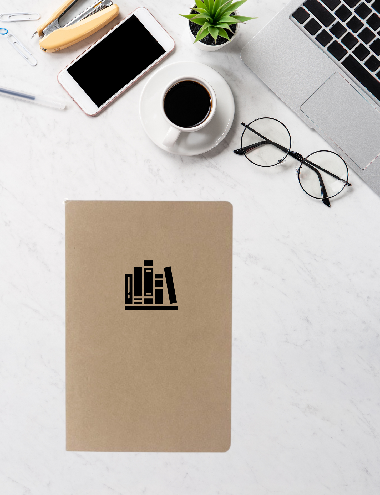 Duo carnet de notes Ma Bibliothèque et Signet aimanté