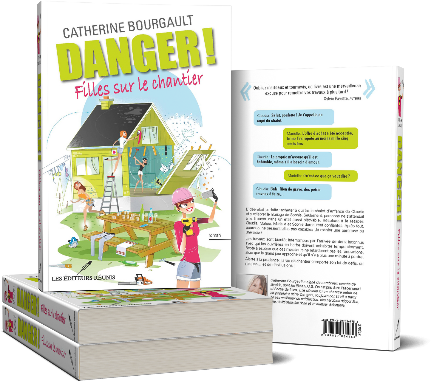 livre Danger filles sur le chantier de Catherine Bourgault