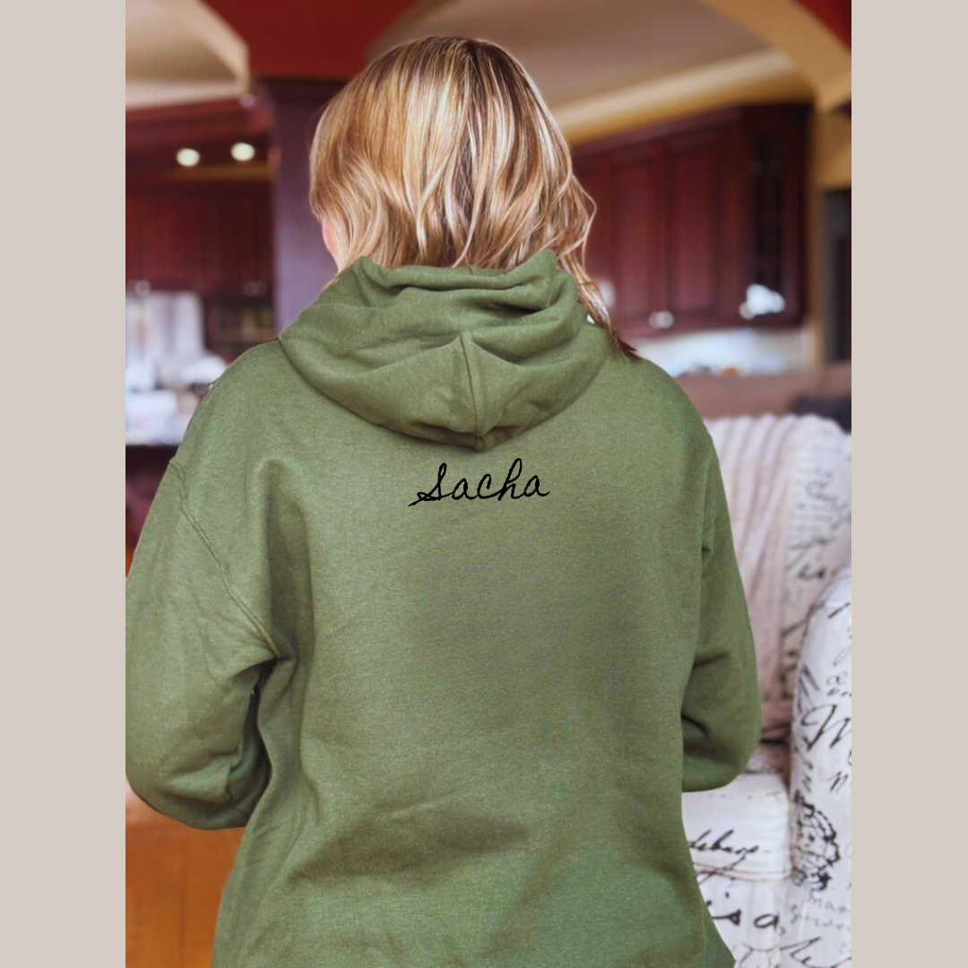 Hoodie Vert - Chevaux