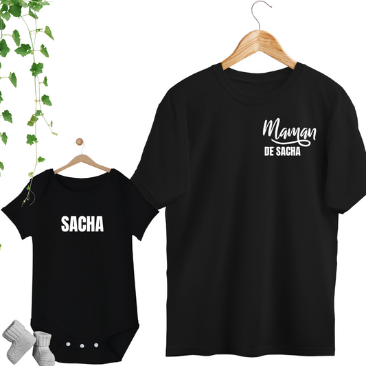 Chandail/Cache-Couche assortis Maman