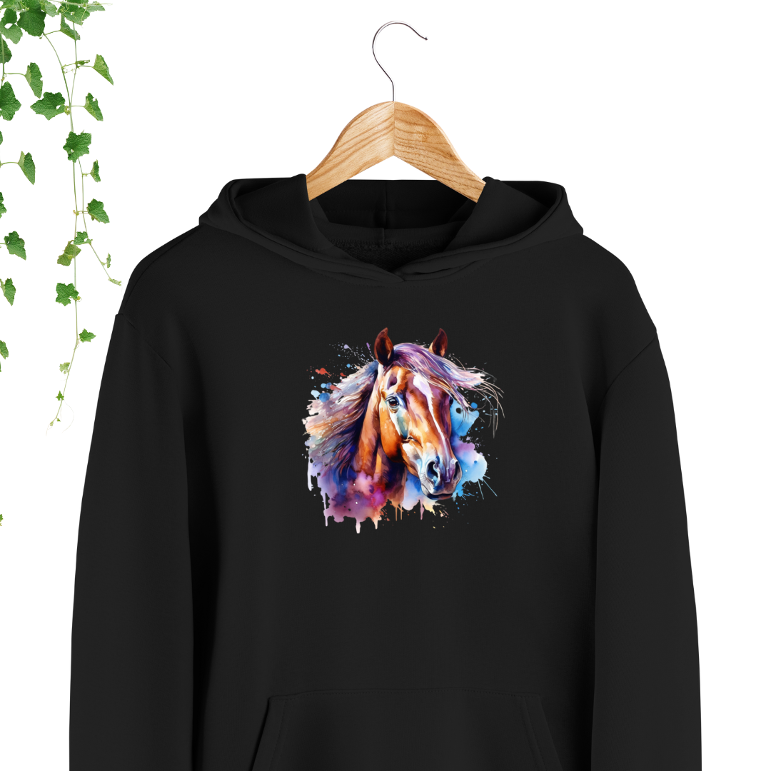 Hoodie - Cheval coloré