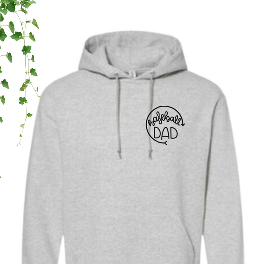 Hoodie - Baseball dad
