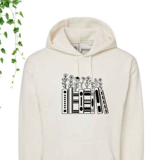 Hoodie couleur crème - La lecture, ma passion 📚