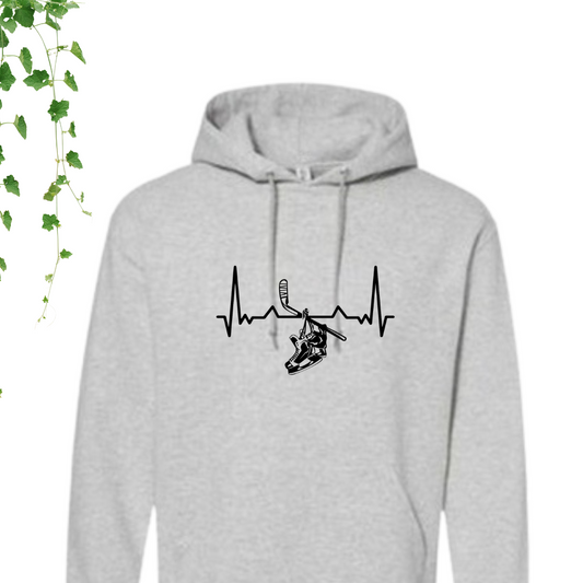 Hoodie - Ligne du cœur hockey