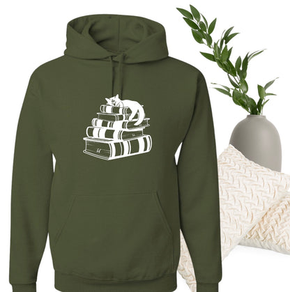 Hoodie - Mon bonheur = mon chat + des livres