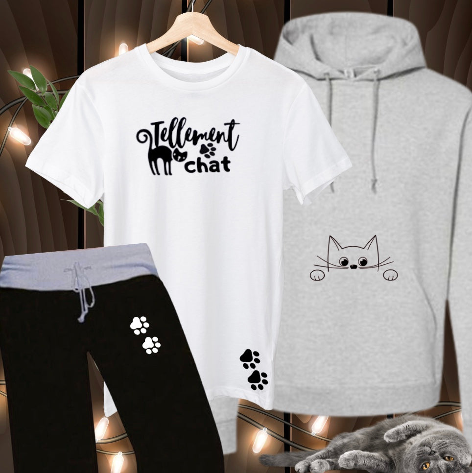 Pyjama avec hoodie - Tellement Chat