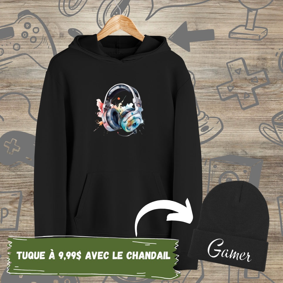 Hoodie Gamer Écouteurs