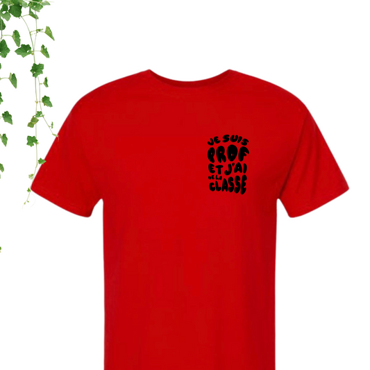T-Shirt - Je suis prof et j'ai de la classe