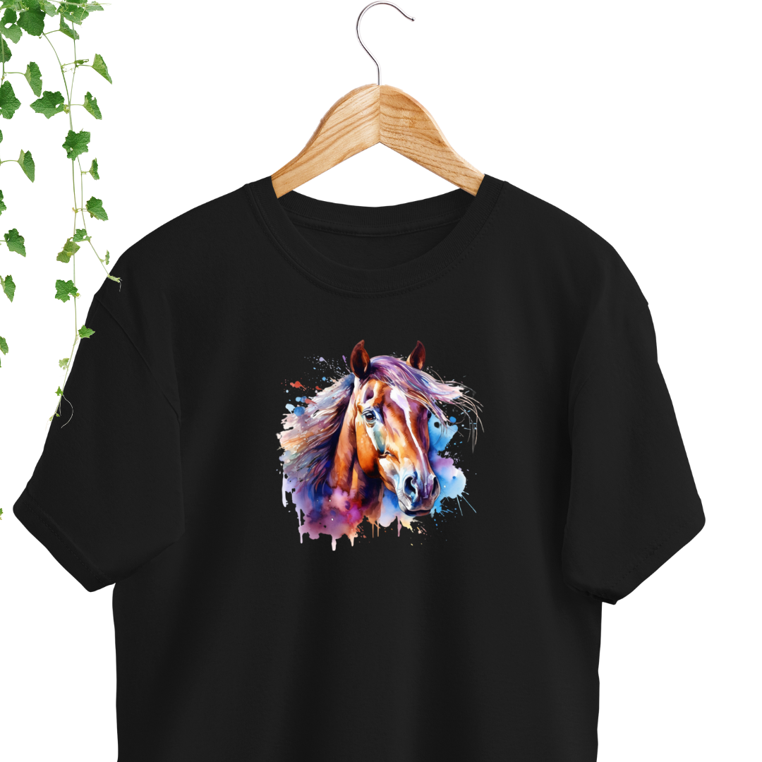 T-Shirt - Cheval coloré