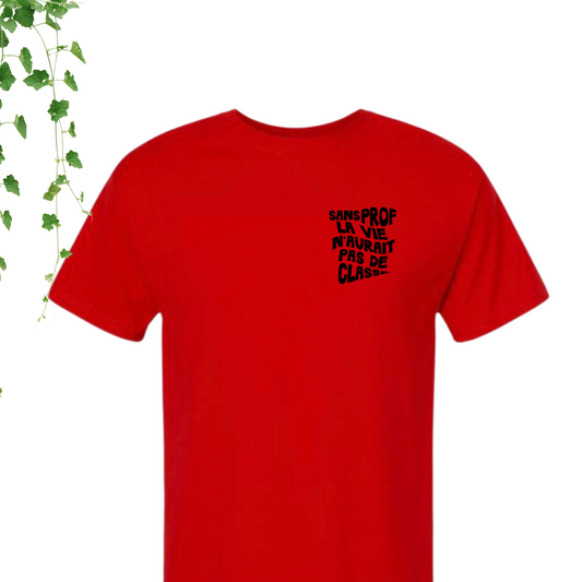 T-Shirt - Sans prof, la vie n'aurait pas de classe
