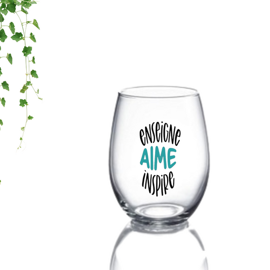 Verre - Enseigne Aime Inspire