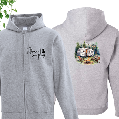 Veste fermeture éclair - Camping en famille