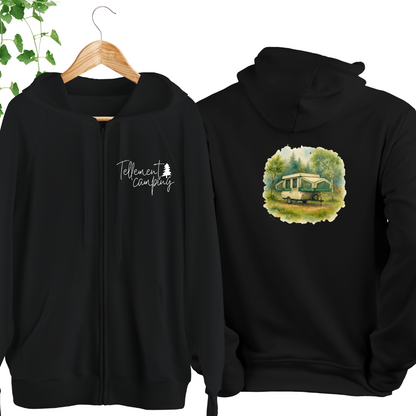 Veste fermeture éclair - Camping en tente-roulotte