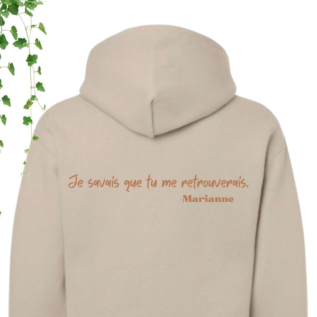 hoodie sable citation Marianne