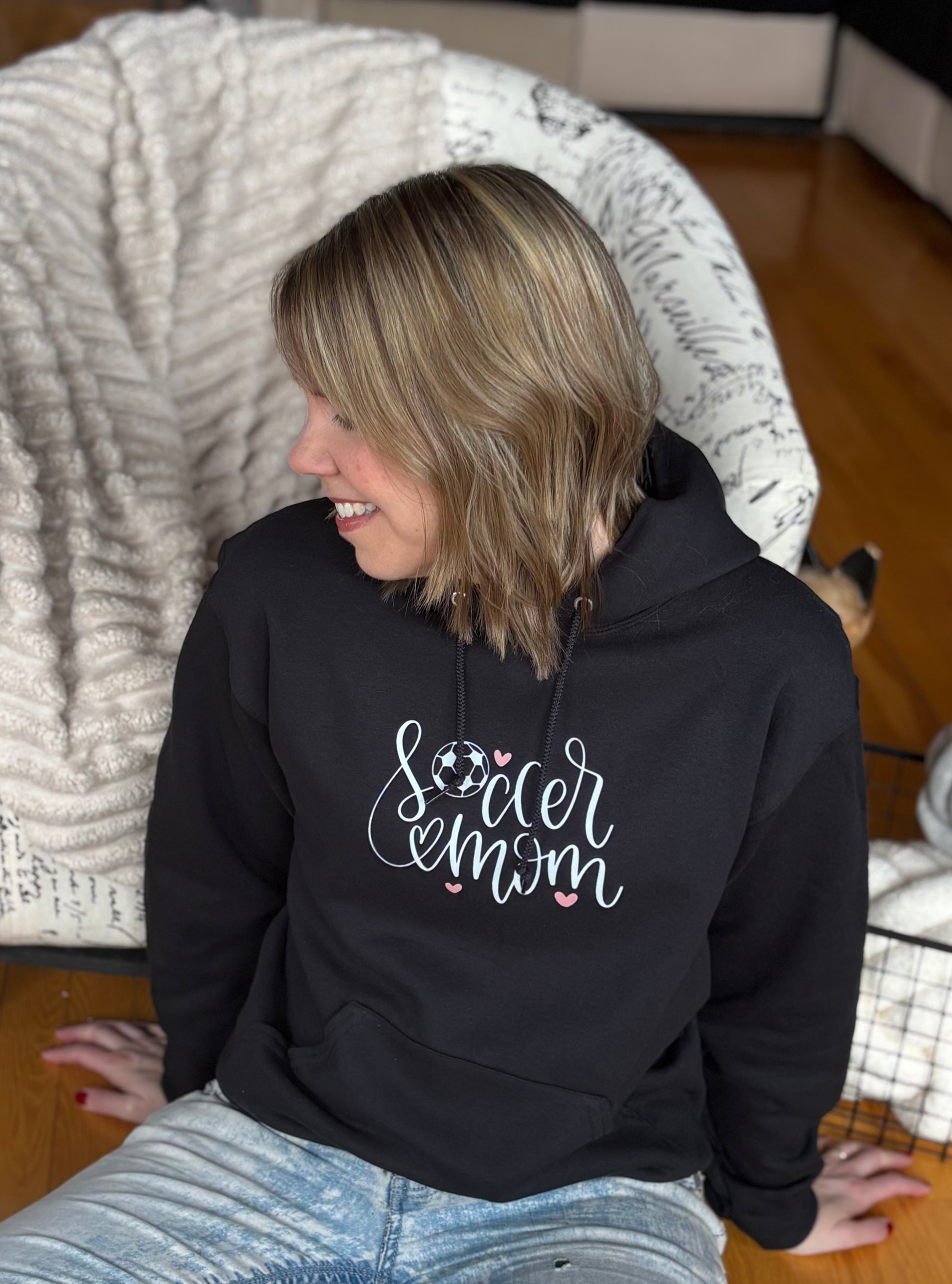 hoodie hockey mom femme