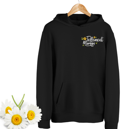 Hoodie Noir - Tellement Maman 🌸