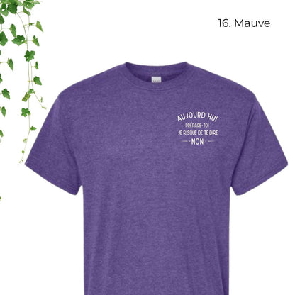 T-Shirt | Aujourd'hui, prépare-toi, je risque de te dire non