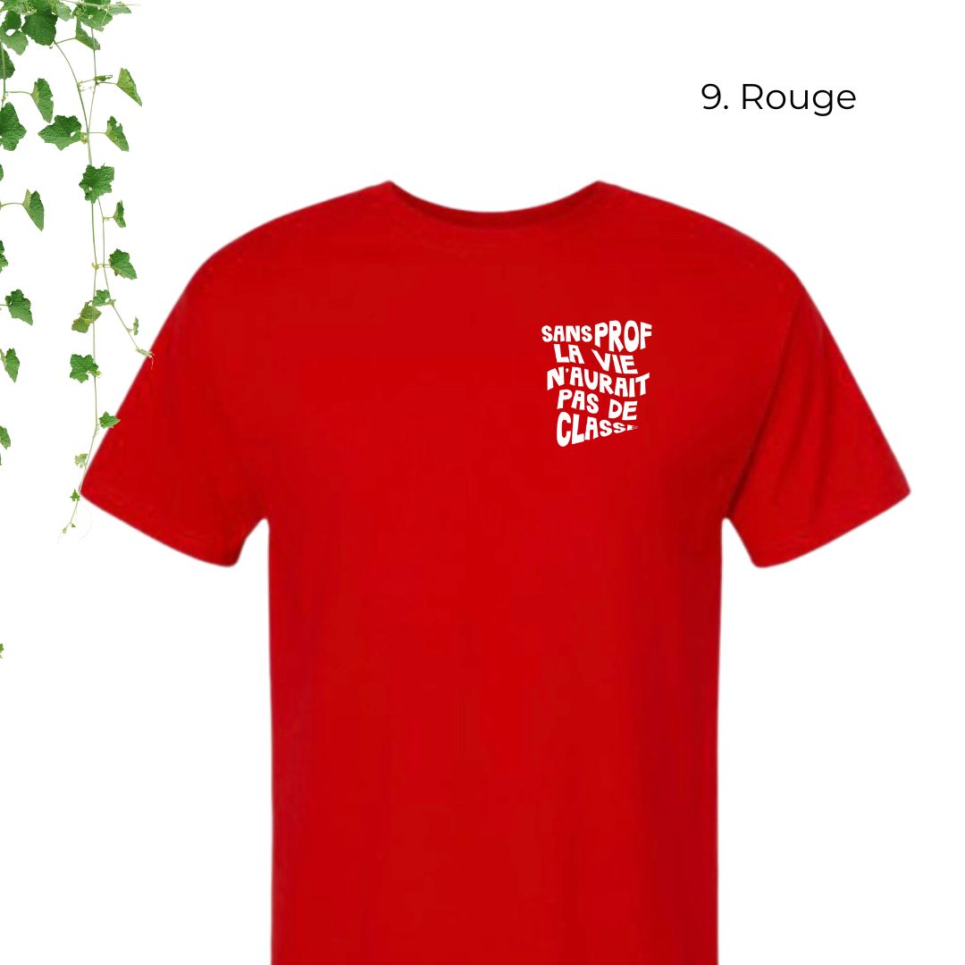 T-Shirt | Sans prof, la vie n'aurait pas de classe