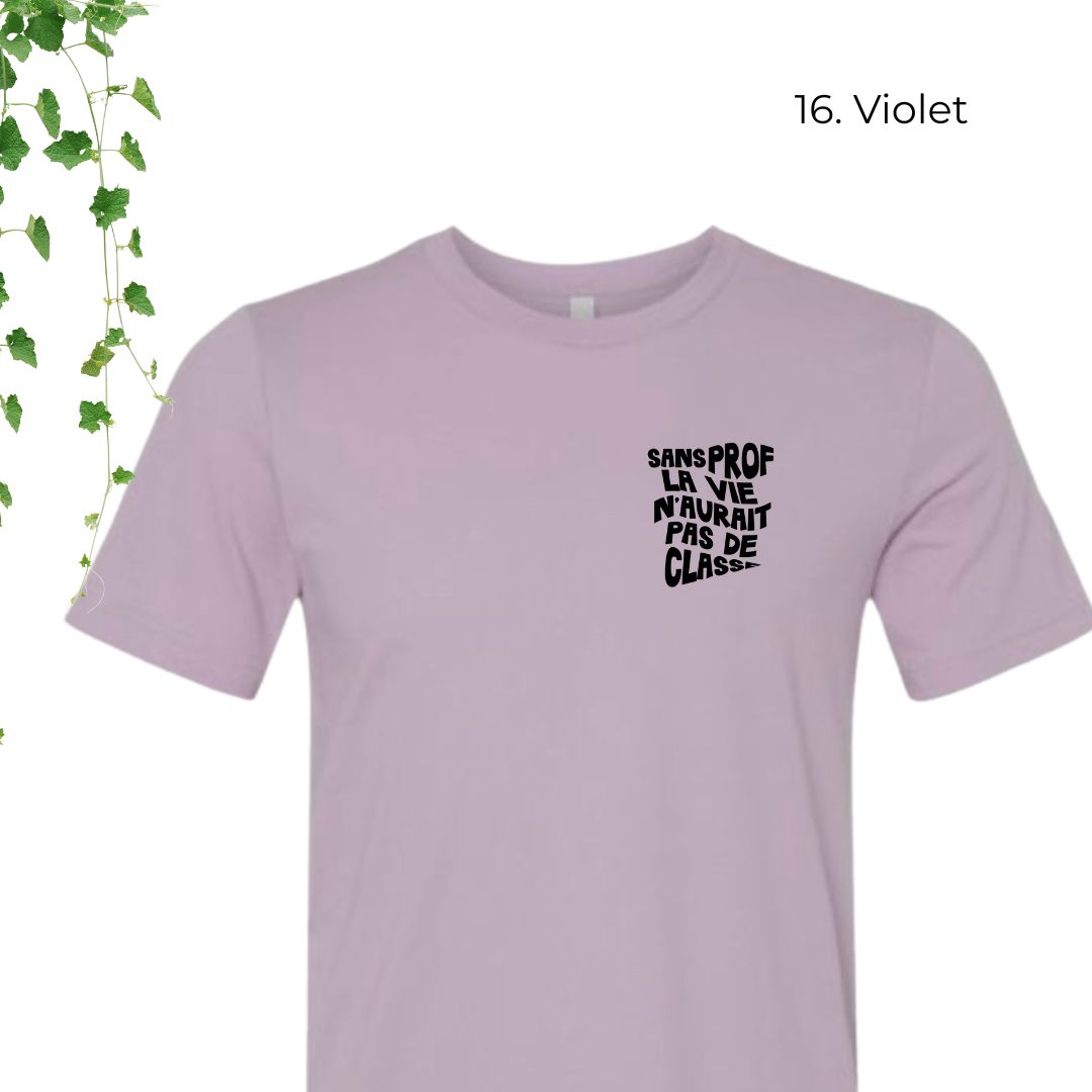 T-Shirt | Sans prof, la vie n'aurait pas de classe
