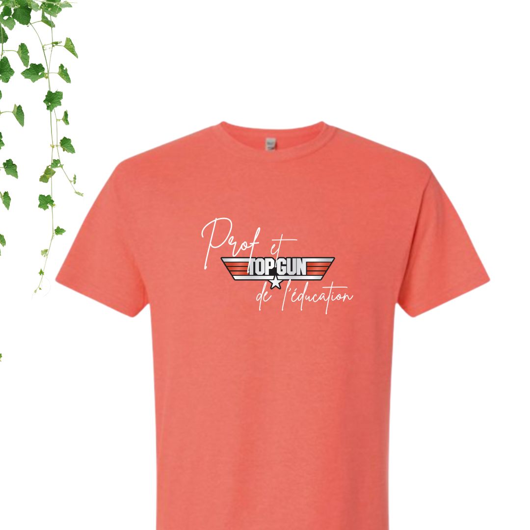 T-Shirt | Prof et Top Gun de l'éducation