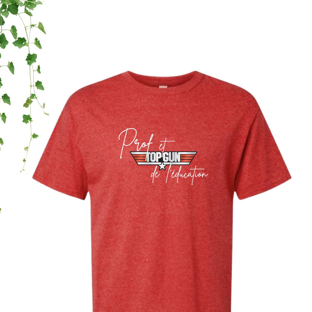 T-Shirt | Prof et Top Gun de l'éducation